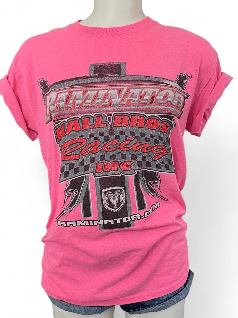 Vintage Pink Raminator Graphic Tee